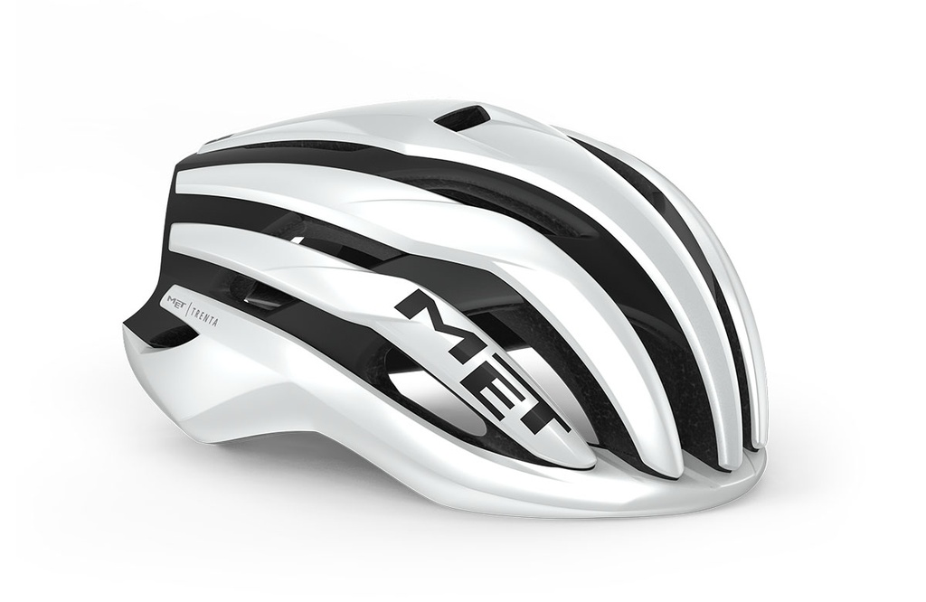 MET Trenta Mips kerékpáros sisak [fényes fehér-fekete, 52-56 cm (S)]