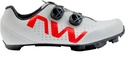Cipő NORTHWAVE MTB REBEL 3 45,5 SZÜRKE/PIROS