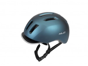 Fejvédő City 58-61 cm hts. vill.LED metálkék BH-C24