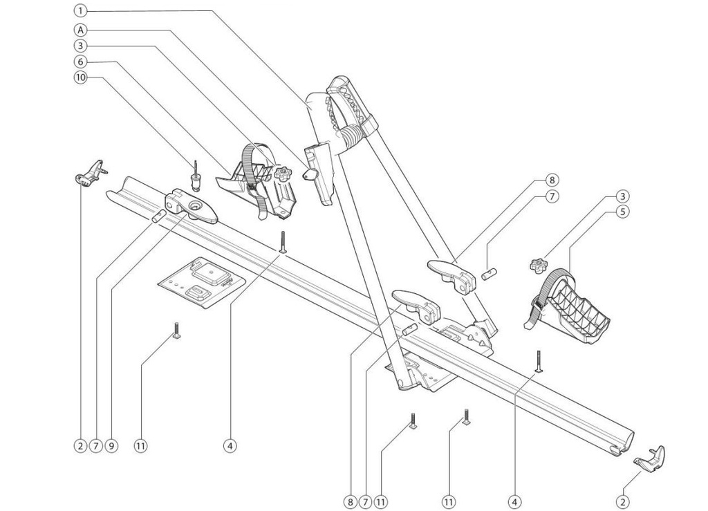 Menabo zárszerkezet + kulcs Icarus/Juza szállítóhoz