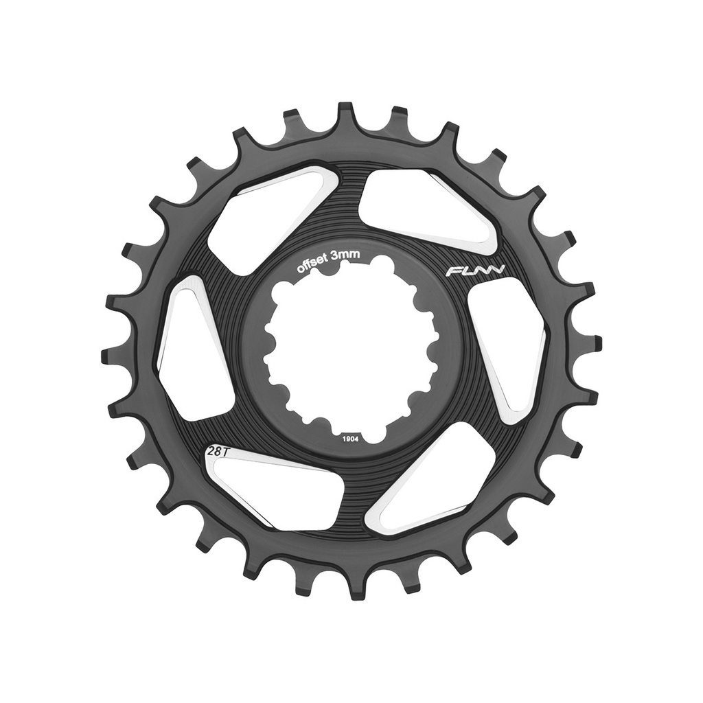 FUNN Solo DX (Sram DM 6mm offset) Direct Mount lánctányér [fekete, 34]