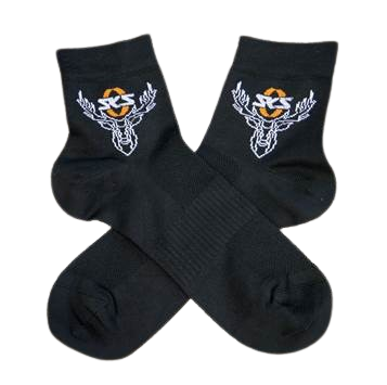 SKS-Germany Deer zokni [fekete-fehér-narancs, 47-50]