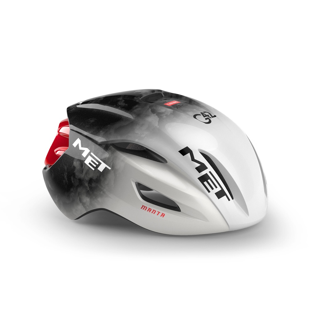 MET Manta Mips UAE Team Edition 2025 kerékpáros sisak [fehér-szürke-piros, 58-61 cm (L)]