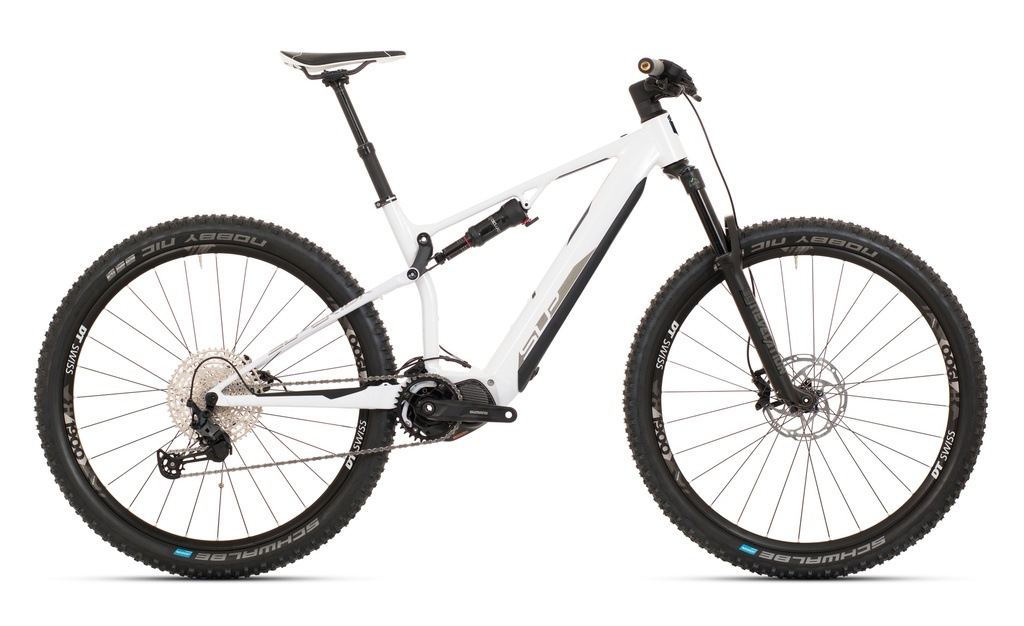 Superior eXF 9039 elektromos MTB kerékpár [19" (L), fényes fehér/króm ezüst]