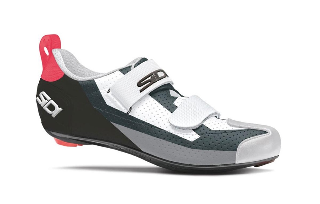 SIDI T-5 Air Triathlon országúti cipő [fekete-fehér-korall, 40.5]