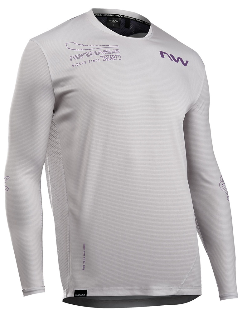 Northwave Edge 2 hosszú mez M szürke/lila