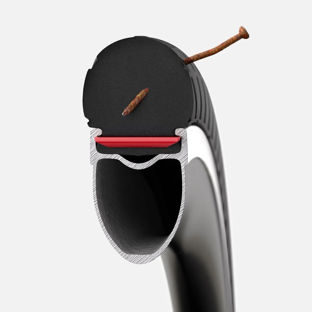 Külső Tannus Airless Shield 700x40c fekete 730g