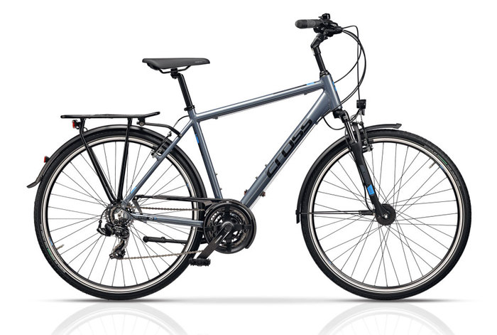 CROSS AREAL GENT fényes delfinkék (fekete/világoskék) 56cm