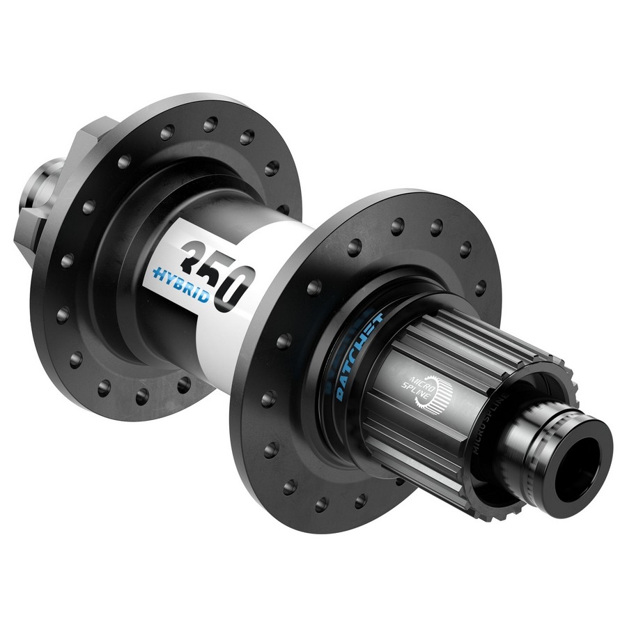 Agy DT Swiss 350 Hybrid hátsó disc 6 csavaros 148/12mm 32h fekete Microspline ÚJ