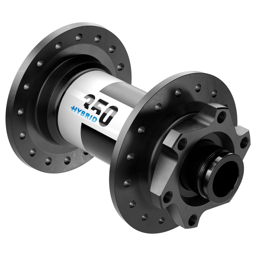 Agy DT Swiss 350 Hybrid első boost disc 6 csavaros 110/15 32h fekete