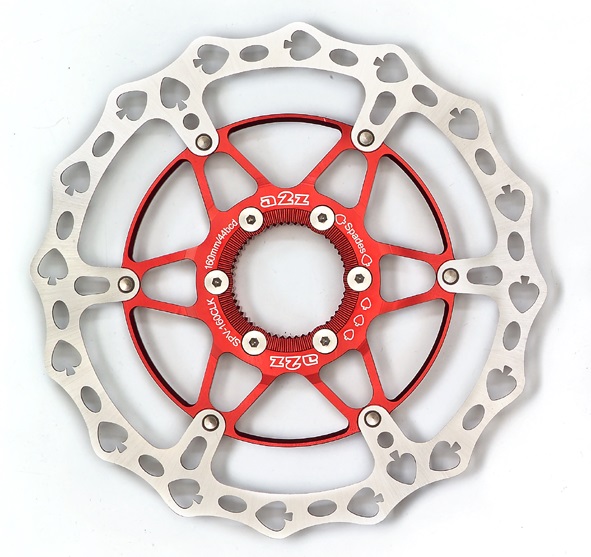 a2Z Teppan Yaki SPV CenterLock féktárcsa [piros pikk, 180 mm]