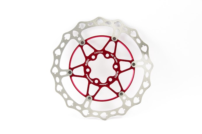 a2Z Teppan-Yaki TY-SPV-TS 6 csavaros féktárcsa [piros, 180 mm, pikk]