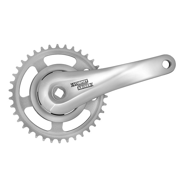 Sturmey Archer FCS608/92 négyszögtengelyes hajtómű [ezüst, 38, 170 mm, Dobozos]