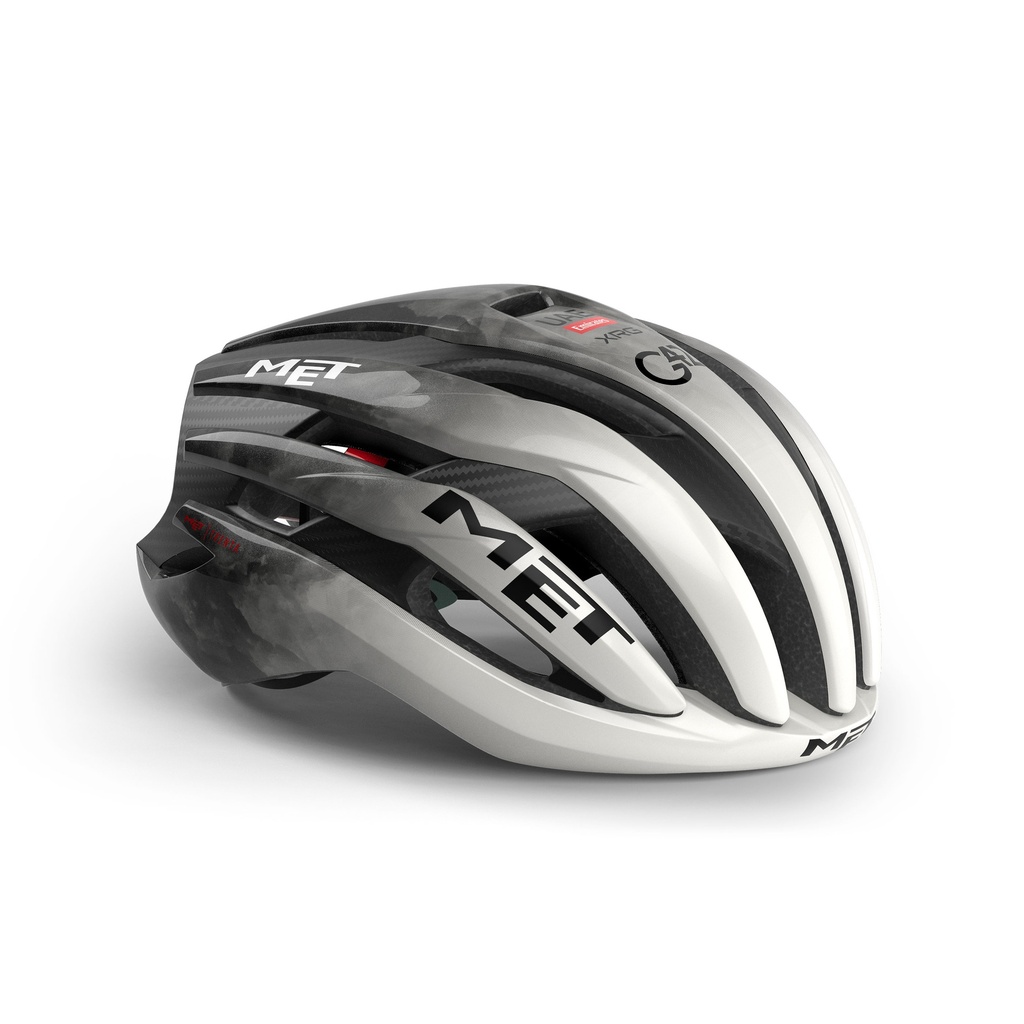 MET Trenta 3K Carbon Mips UAE Team Edition 2025 kerékpáros sisak [fehér-szürke-piros, 52-56 cm (S)]