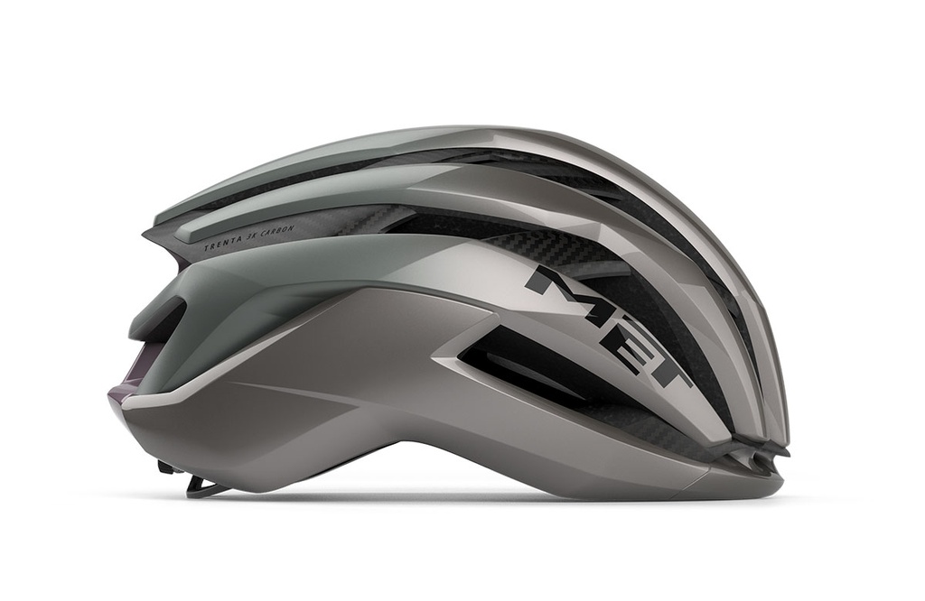 MET New Trenta 3K Carbon kerékpáros sisak [opál szürke, 58-61 cm (L)]