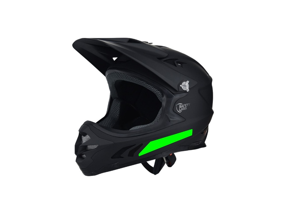 Safety Labs Propel fullface kerékpáros sisak [fekete-neonzöld, 47-56 cm (XS)]