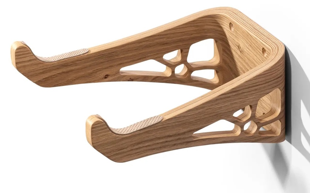 Fali kerékpártartó absoluteBLACK prémium tölgy