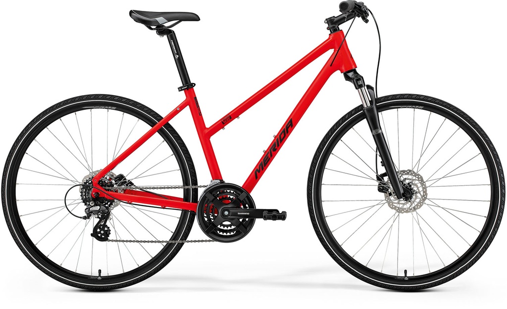 MERIDA CROSSWAY 10 III1 NŐI MATT PIROS (FEKETE)