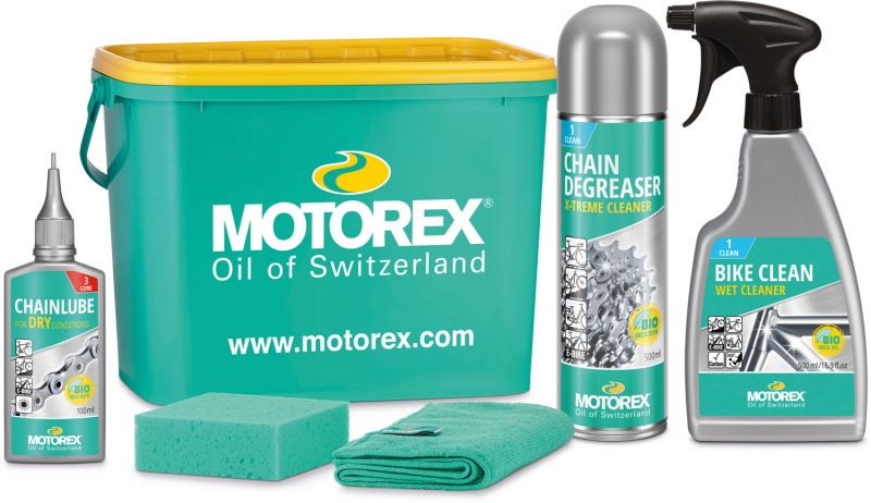 Kerékpártisztító kit Motorex vödörben BIKE CLEANING