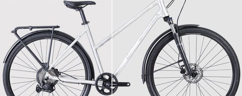 Sárvédő+csomagtartó MERIDA CROSSWAY TFS EQ SET (USB hátsó lámpával)