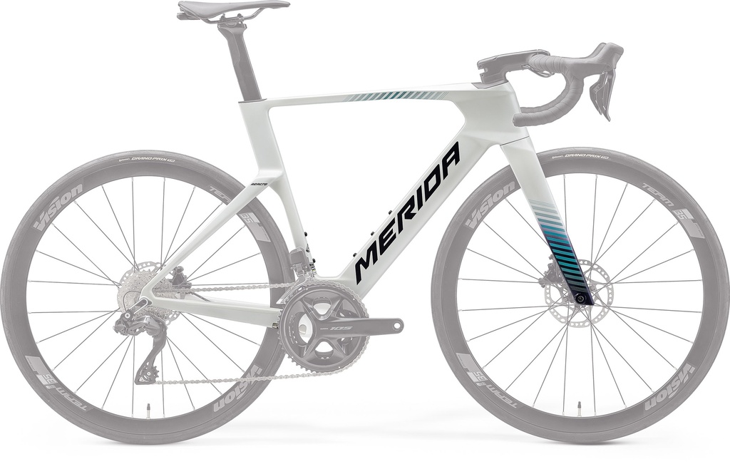 VÁZ MERIDA REACTO 5000 XS GYÖNGY/KÉK/TEAL