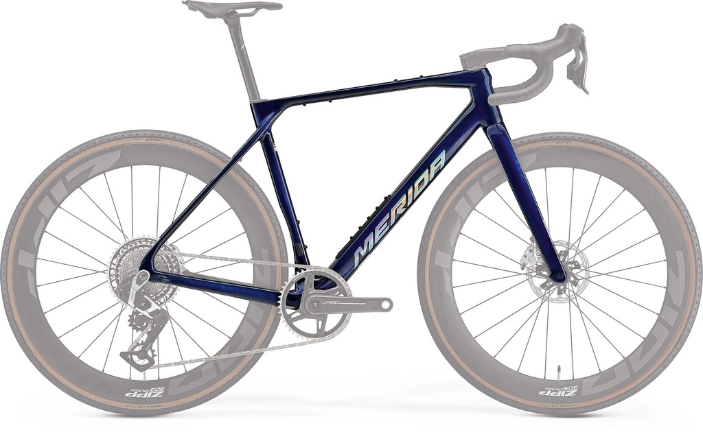 VÁZ MERIDA MISSION 10K XS KÉK CARBON UD (EZÜST)