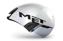 MET Codatronca időfutam kerékpáros sisak [fehér-ezüst, 56-58 cm (M)]