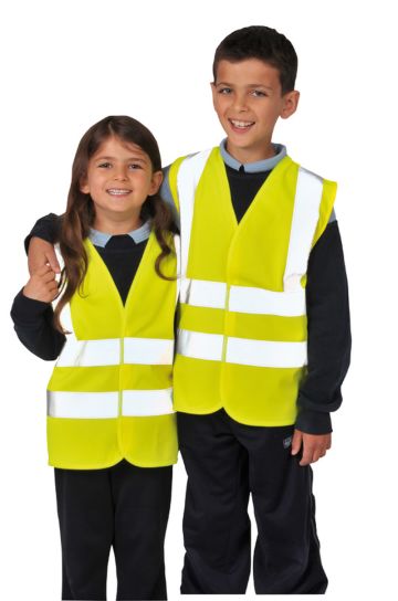 Portwest JN14 Gyerek láthatósági mellény [sárga, M]