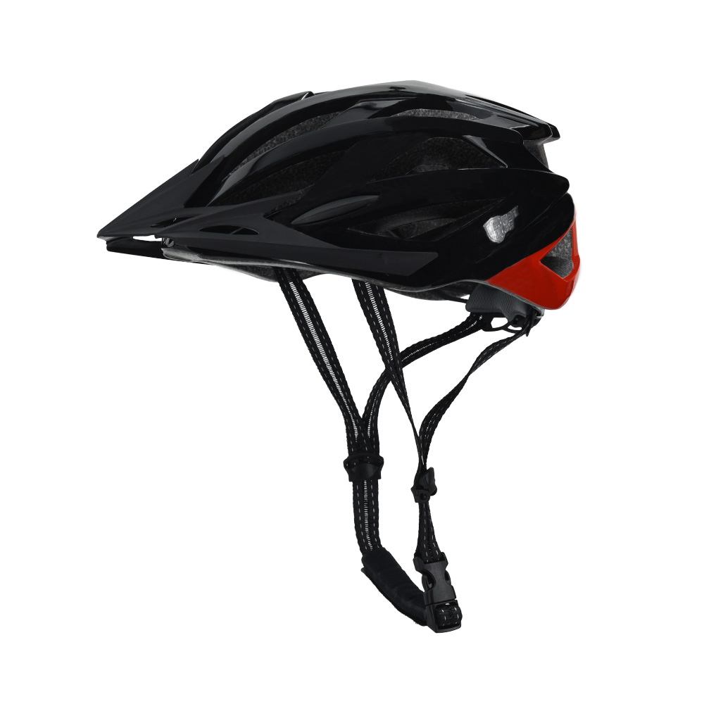 Safety Labs Juno kerékpáros sisak [fényes fekete-piros, 55-58 cm (M)]