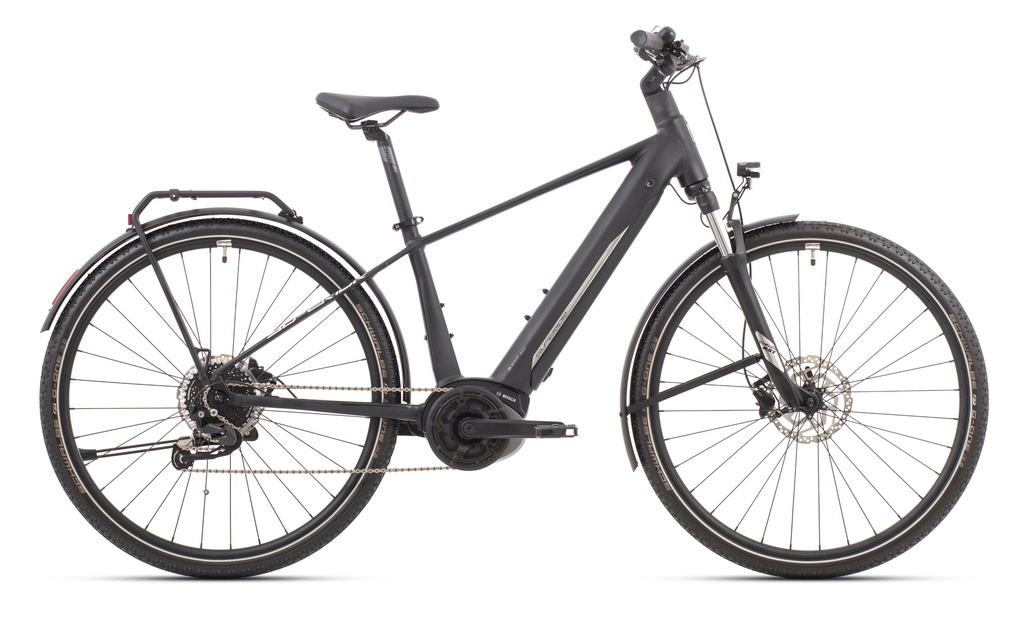 Superior eXR 6050 B Touring elektromos cross kerékpár [19" (L), matt fekete/króm ezüst]
