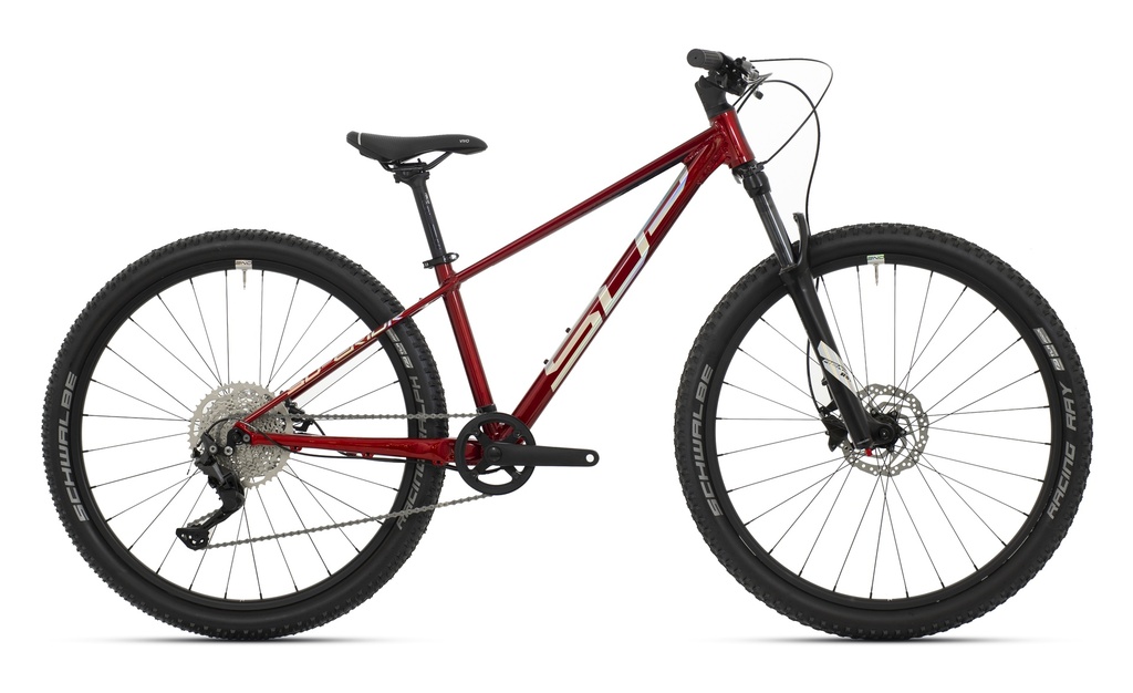Superior Team 27 Elite 27.5"-os junior kerékpár [15.5" (S), fényes sötétpiros/hologram króm]