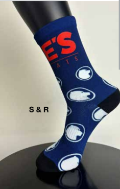Joe's No-Flats S&R zokni [kék-fehér, L]