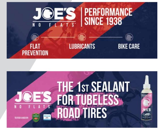 Joe's No-Flats Üzletdekorációs tábla [piros-kék, Road Leader]