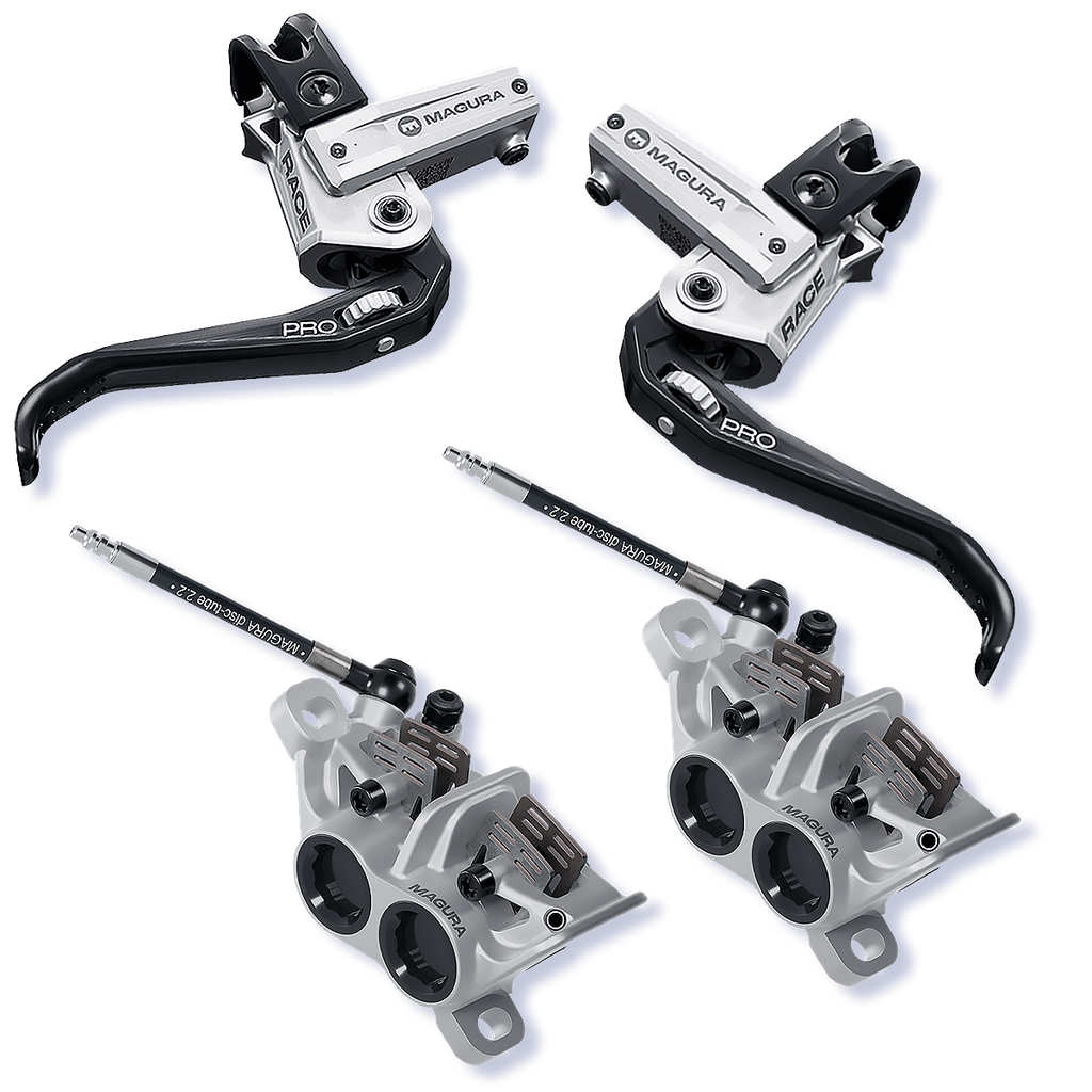 Magura Race Pro hidraulikus tárcsafék [ezüst-fekete, első+hátsó]