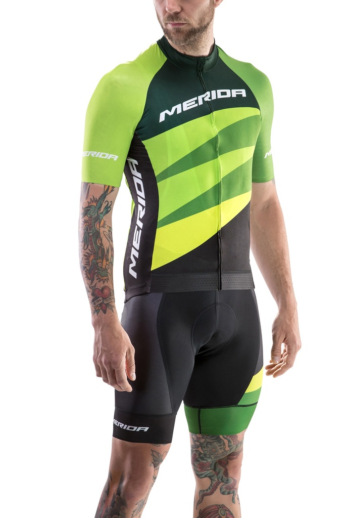  MERIDA CX DESIGN PRO rövid zöld fekete végig cipzár - 740703-1015