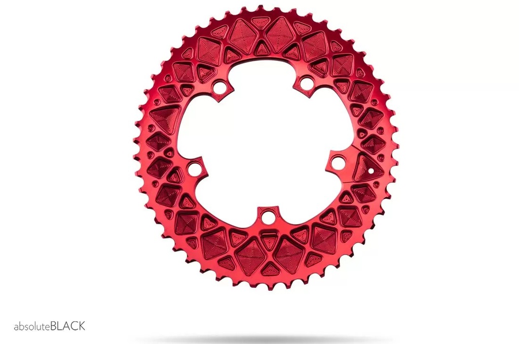 Lánckerék Országúti OVAL SRAM 110BCD 5 lyukas piros 50T