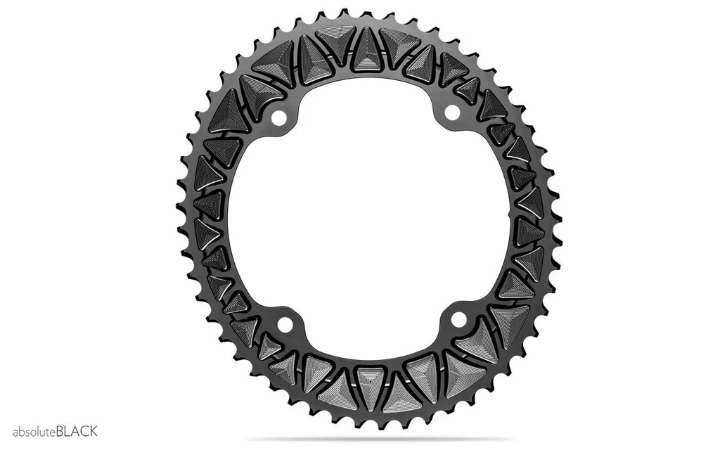 Lánckerék Országúti OVAL Campagnolo fekete 145/112BCD 4 lyukas 53T