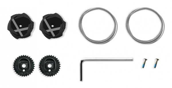 NORTHWAVE CIPŐTARTOZÉK SLW X-DIAL csat szett, fekete