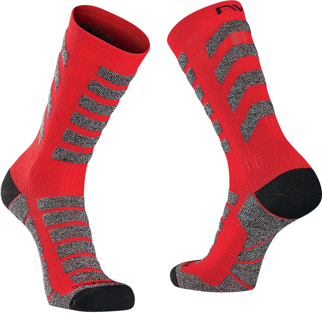 Zokni NORTHWAVE téli HUSKY CERAMIC fekete/piros