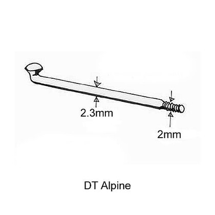 Küllő DT Swiss Alpine 2.34/2.0x264 ezüst