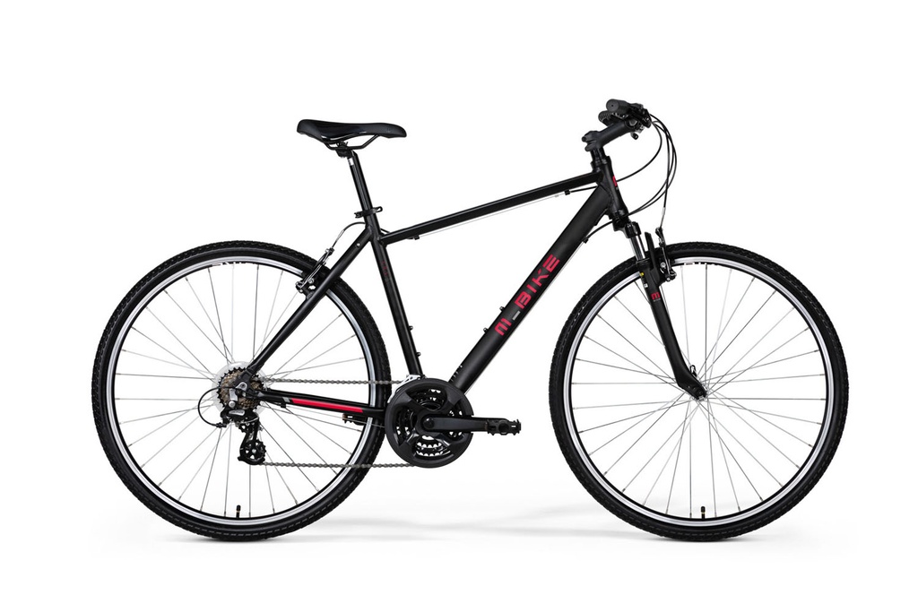 M-BIKE CRS-10V fekete/piros, 48CM