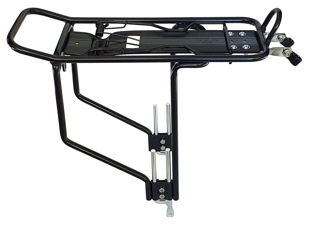 Csomagtartó BIKEFUN Alu 24-28 fekete állítható - NHCE327AAJ