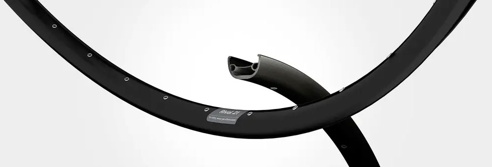 Abroncs RYDE RIVAL21 622 32H fekete, disc szegecselt