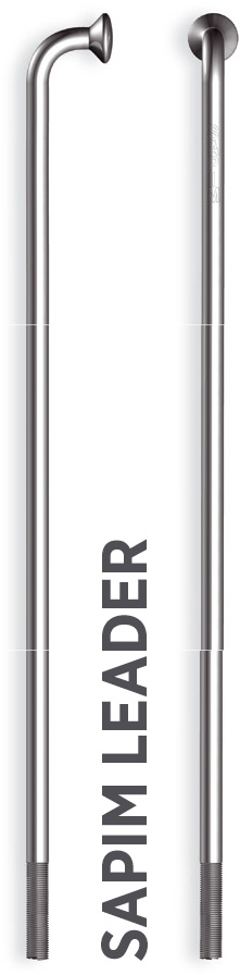 Küllő SAPIM LEADER Inox 14G 224mm J-Bend + Polyax réz 14G 12mm ezüst