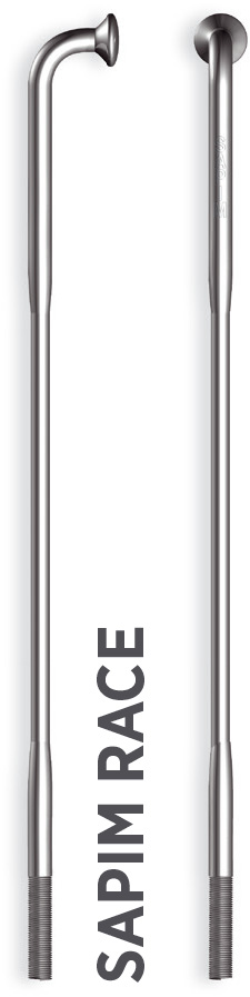 Küllő SAPIM RACE Inox 14G 288mm J-Bend + Polyax réz 14G 12mm ezüst