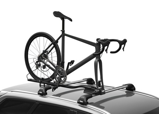 Kerékpárszállító THULE FASTRIDE 564 tetőre 1krp villarögzítéses átütőtengelyes