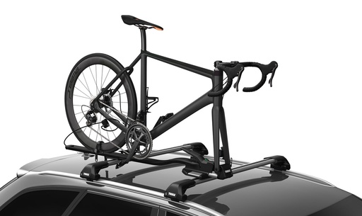 Kerékpárszállító THULE TOPRIDE 568 tetőre 1krp villarögzítéses átütőtengelyes