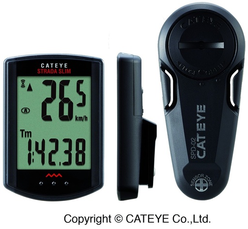 CatEye Strada Slim CC-RD310W szenzorral 8 funkció wireless fekete