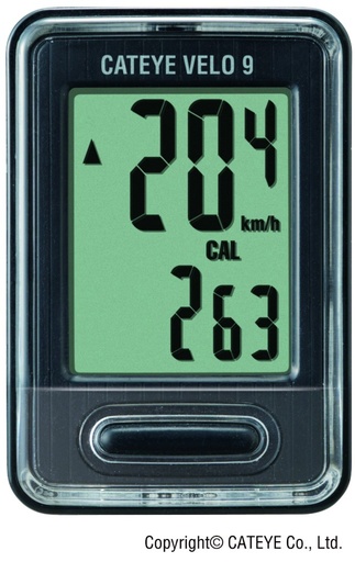 CatEye Velo 9 CC-VL820 9 funkció vezetékes fekete