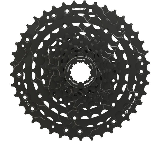 SHIMANO CASSETTE SPROCKET, CS-LG300-9, CUES, 9-SPEED, 11-13-15-17-20-23-28-34-41